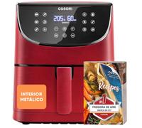 Cosori Freidora de Aire 5,7L, Interior Metálico, 11 Modos, 97% Sin Aceite