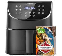 Cosori Freidora de Aire 5,7L Interior Metálico Real, Air Fryer Diseño Antióxido, Tecnología Calefacción Uniforme, 40 Recetas, Reducción de Grasas para una Vida Saludable, Eficiencia Energética, 1700W