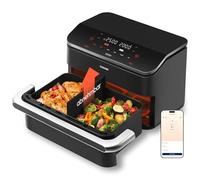 COSORI Freidora de aire caliente de 2 cámaras, doble Blaze TwinFry 10L, 4 tubos de calefacción y cámaras flexibles, tecnología de calentamiento uniforme