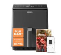Cosori Freidora de Aire Dual Blaze 6,4L, Doble Resistencia, 11 Modos, WIFI | Revestimiento Cerámico Sin PFAS, Tiempo y Temperatura Ajustables, 90+ Recetas en Español , Apta para Lavavajillas, 1700W