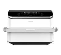 Cosori Freidora de Aire Dual Blaze TwinFry 10 Litro-True Metal-Doble Resistencia 2800 W (35-240 °C)-Divisor para Zonas de la Gran Doble Cesta-Smart WiFi-6 Funciones-Máx 10 Personas-Limpiable-Blanca