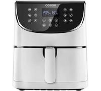 Cosori Freidora de Aire Duradera 5.5L Air Fryer 1700W, Tecnología Rapid, 55% Menos Energía, 13 Automáticos Modos, Uso Fácil, LED Panel Táctil, Acero Inox Interior, Hasta 205 C y 60 Min, Blanca