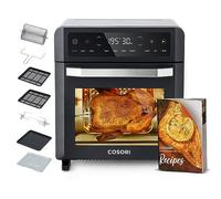 Cosori Freidora de Aire Horno 12L con Doble Resistencia y Ventana | Air Fryer Horno 11 Funciones, 7 Accesorios, Revestimiento Antiadherente, Temperatura 30-220°C, Pantalla LED, 1800W