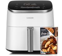 Cosori Freidora de Aire Turbo Blaze™ 6L, Air Fryer 46% Más Rápida con Motor DC, Freidora sin Aceite 9 en 1, con 117 Recetas de Chef, Apta para Lavavajillas, Freír, Hornear, Asar, Deshidratar, Blanca