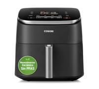 Cosori Freidora de Aire Turbo Blaze 6L, Air Fryer con Revestimiento Cerámico Sin PFAS, 9 Programas en 1, Temperatura y Tiempo Ajustables, 46% Más Rápida, Inclyue Recetas, Apta para Lavavajillas, 1725W