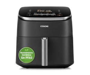 Cosori Freidora de Aire Turbo Blaze 6L, Air Fryer con Revestimiento Cerámico Sin PFAS, 9 Programas en 1, Temperatura y Tiempo Ajustables, 46% Más Rápida, Inclyue Recetas, Apta para Lavavajillas, 1725W