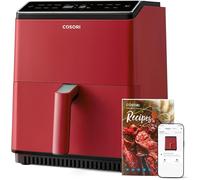 Cosori Dual Blaze Air Fryer WiFi 6,4L, Freidora de Aire sin Aceite 11 en 1, Temperatura y Tiempo Ajustables, 90+ Recetas en la App Creadas por Chef en Español, Apto para Lavavajillas, Roja
