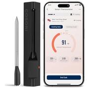 COSORI Termómetro digital inalámbrico para carne, termómetro de alimentos Bluetooth para parrilla, ahumador, horno, freidora de aire para pavo, pollo, filete, regalos para hombres, más de 90 recetas