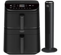Cosori Turbo Tower Chef Edition Freidora de Aire Negra + Levoit TempSense 36 Pro Ventilador