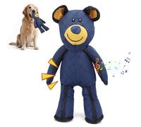 COSOWO Juguete de peluche ultra resistente para perros, juguete chirriante duradero para masticadores agresivos, perros pequeños a grandes, animal de peluche indestructible para cachorros aburridos y