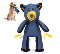 COSOWO Juguete de peluche ultra resistente para perros, juguete chirriante y duradero para masticadores agresivos, perros pequeños a grandes, animal de peluche indestructible para cachorros aburridos