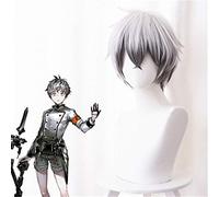 Cosplay Anime Game Arknights Mephisto Peluca de cosplay Negro Gris Gradiente Peluca sintética para disfraces de fiesta de Halloween Pelucas