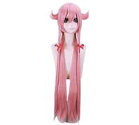 Cosplay Anime Mirai Nikki Gasai Yuno Pink Long Wig Cosplay Costume The Future Diary Heat Resistant Synthetic Hair Women Cosplay Wigs Beauty