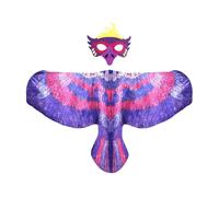 Cosplay - Bird Costume Face Cover, Animal Theme Wings Set with Elastic Wear Straps, Lightweight Performance Design Feature, Ideal Stage School Carnival Halloween Masquerade Photography Birthday P