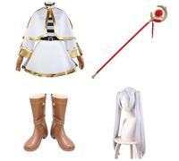 Cosplay Costume For Frieren,Women Men Uniform with Accessories,Cosplay Replica Prop Wig Shoes Full Set, Halloween Carnival Party Suit