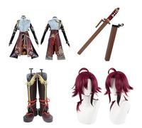 Cosplay Costume For Shikanoin Heizou Genshin,Women Men Uniform with Accessories,Cosplay Replica Prop Wig Shoes Full Set, Halloween Carnival Party Suit