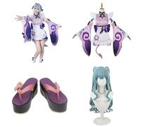 Cosplay Costume For YumemizukiMizuki Genshin,Women Men Uniform with Accessories,Cosplay Replica Prop Wig Shoes Full Set, Halloween Carnival Party Suit