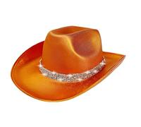 Cosplay Cowboy Hat - Feant Glitter Disco Cowgirl Sombreros, Elegante Juego De Rol De Cowboy's Hat | Halloween Stage Performance Sombreros, Sombrero De Disfraces Del Tema Occidental, Sombrero D
