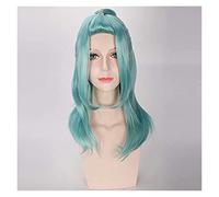 Cosplay Hoozuki No Reitetsu Okou 60 cm Long Curly Wavy Cosplay Wigs for Anime Costume Party Synthetic Hair Light Green Beauty