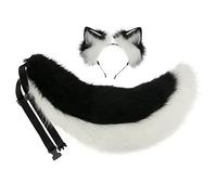 COSPLAY - Oreja de animal + cola peluda para fiesta de carnaval, hecha a mano, diadema peluda