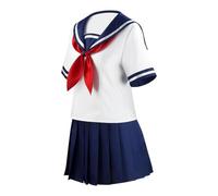 Cosplay Per Ragazze - Uniforme Con Gonna A Pieghe Della Scuola Giapponese