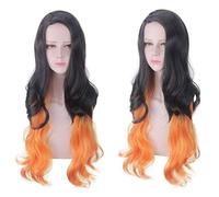 Cosplay Wig 8 Styles Demon Slayer Cosplay Perücke Nezuko Kamado Tokitou Muichirou Perückenhaar Kimetsu no Yaiba Giyuu Tsuyuri Kanawo Cosplay Perücken Einheitsperücke Nr. 596 (Color : Wig No.180, Siz