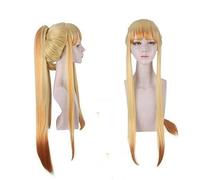 Cosplay Wig Anime Demon Slayer Kimetsu Keine Yaiba Cosplay Perücke Frauen Cosplay Kostüm Agatsuma Zenitsu Lange synthetische Haare Perücken + Perücke Kappe Dämon Slayer Perücke Nr.626 (Color : Wig No