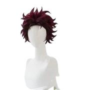 Cosplay Wig Anime Nezuko Tanjirou Kamado Wigs Demon Slayer Kimetsu no Yaiba Cosplay Wigs Zenitsu Agatsuma Golden Short Hair One Size Agatsuma Zenitsu (Color : Kamado Tanjirou, Size : One Size)