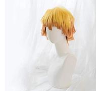 Cosplay Wig Anime Nezuko Tanjirou Kamado Wigs Demon Slayer Kimetsu no Yaiba Cosplay Wigs Zenitsu Agatsuma Golden Short Hair One Size Agatsuma Zenitsu (Color : Agatsuma Zenitsu, Size : One Size)
