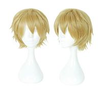 Cosplay Wig Anime peluca gratis!Peluca de Cosplay Nagisa Hazuki, peluca amarilla corta, peluca de disfraz de Halloween, for Halloween, fiesta de disfraces, espectáculo de Anime, evento de Cosplay, con