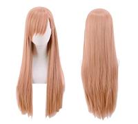 Cosplay Wig Anime Wig Final Fantasy XIV Cosplay Ryne Wig, Long Straight Orange Wig, Disfraz de Halloween Wig, for Halloween, Fiesta de disfraces, Espectáculo de anime, Evento de cosplay, Conciertos