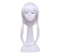 Cosplay Wig Anime Wig High School DXD Cosplay Koneko Toujou Wig, Long White Wig, Costume Halloween Wig, for Halloween, Fiesta de Disfraces, Show de Anime, Evento de Cosplay, Conciertos