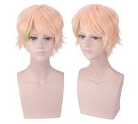 Cosplay Wig ES Idol Dream Festival Chunchuan Chou Switch Trait Highlighting Anti-Curled Short Hair