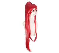 Cosplay Wig For Anime Fairy Tail Erza Scarlet Costume Women Red Long Ponytail Wig