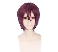 Cosplay Wig For Anime Free Rin Matsuoka Wig Short Heat Resistant Synthetic Hair Halloween Party Role Play Wigs