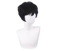 Cosplay Wig For Anime Ranking of King Male Lord Prince Poggi Short Natural Black Curly Wig Halloween Party Wigs