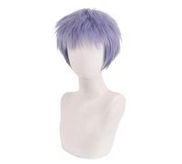Cosplay Wig for Anime Takashi Mitsuya Short Blue Purple Wig Party Role Play