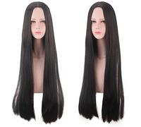 Cosplay Wig For Anime Under one person feng baobao Long Straight Black Hair Halloween Party Role Play Wig