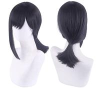 Cosplay Wig For Chainsaw Man Higashiyama Kobeni Cosplay Black Wig Halloween Party Role Play