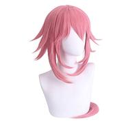 Cosplay Wig For Genshin Impact Yae Miko Halloween Simulation Scalp Pink Long Heat Resistant Synthetic Wigs