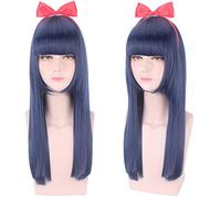 Cosplay Wig For Pop Team Epic Pipi Blue Long Straight Hair Anime Comic Con Carnival Halloween Party Role Play Wigs