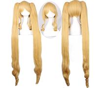 Cosplay Wig For Rozen Maiden Shin Ku Wigs Fiber Synthetic Hair Halloween Golden Long Curly Hair