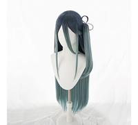 Cosplay Wig Peluca de anime Archivo azul Cosplay Tendou Arisu Peluca, Peluca larga azul verde, Disfraz Peluca de Halloween, for Halloween, Fiesta de disfraces, Espectáculo de anime, Evento de cosplay,