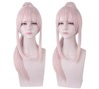 Cosplay Wig Peluca de Anime Azur Lane Cosplay IJN Ayanami Peluca, Peluca Larga de Cola de Caballo Rosa, Peluca de Halloween for Disfraces, for Halloween, Fiesta de Disfraces, Show de Anime, Evento de