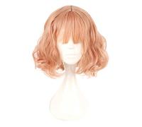 Cosplay Wig Peluca de anime Blend S Cosplay Mafuyu Hoshikawa Peluca,Peluca rizada corta rosa,Peluca de Halloween for disfraces,Para Halloween,Fiesta de disfraces,Show de anime,Evento de cosplay,Concie