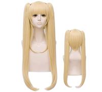 Cosplay Wig Peluca de anime DEAD OR ALIVE Cosplay Marie Rose Peluca, 2 colas de caballo Peluca larga rubia, Disfraz Peluca de Halloween, for Halloween, Fiesta de disfraces, Espectáculo de anime, Event