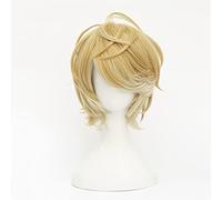 Cosplay Wig Peluca de anime Diabolik Lovers Cosplay Sakamaki Shu Peluca, Peluca rubia corta, Disfraz Peluca de Halloween, for Halloween, Fiesta de disfraces, Espectáculo de anime, Evento de cosplay, C