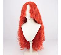 Cosplay Wig Peluca de anime Elden Ring Cosplay Malenia Blade of Miquella Peluca, Peluca larga y rizada naranja, Disfraz Peluca de Halloween, for Halloween, Fiesta de disfraces, Espectáculo de anime, E