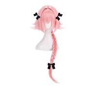 Cosplay Wig Peluca de anime Fate Cosplay Peluca de Astolfo, Peluca larga rosa, Peluca de disfraz de Halloween, for Halloween, Fiesta de disfraces, Espectáculo de anime, Evento de cosplay, Conciertos (