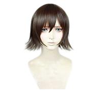 Cosplay Wig Peluca de anime Final Fantasy XV Cosplay Iris Amicitia Peluca, Peluca marrón corta, Disfraz Peluca de Halloween, for Halloween, Fiesta de disfraces, Espectáculo de anime, Evento de cosplay